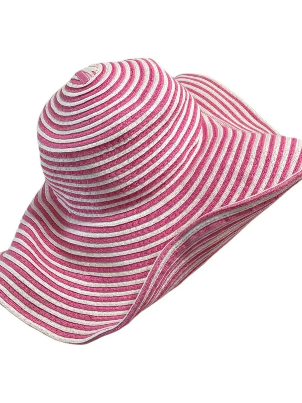Easy Gardener Floppy Sun Hat Pink & White Stripe - Picture 2 of 3